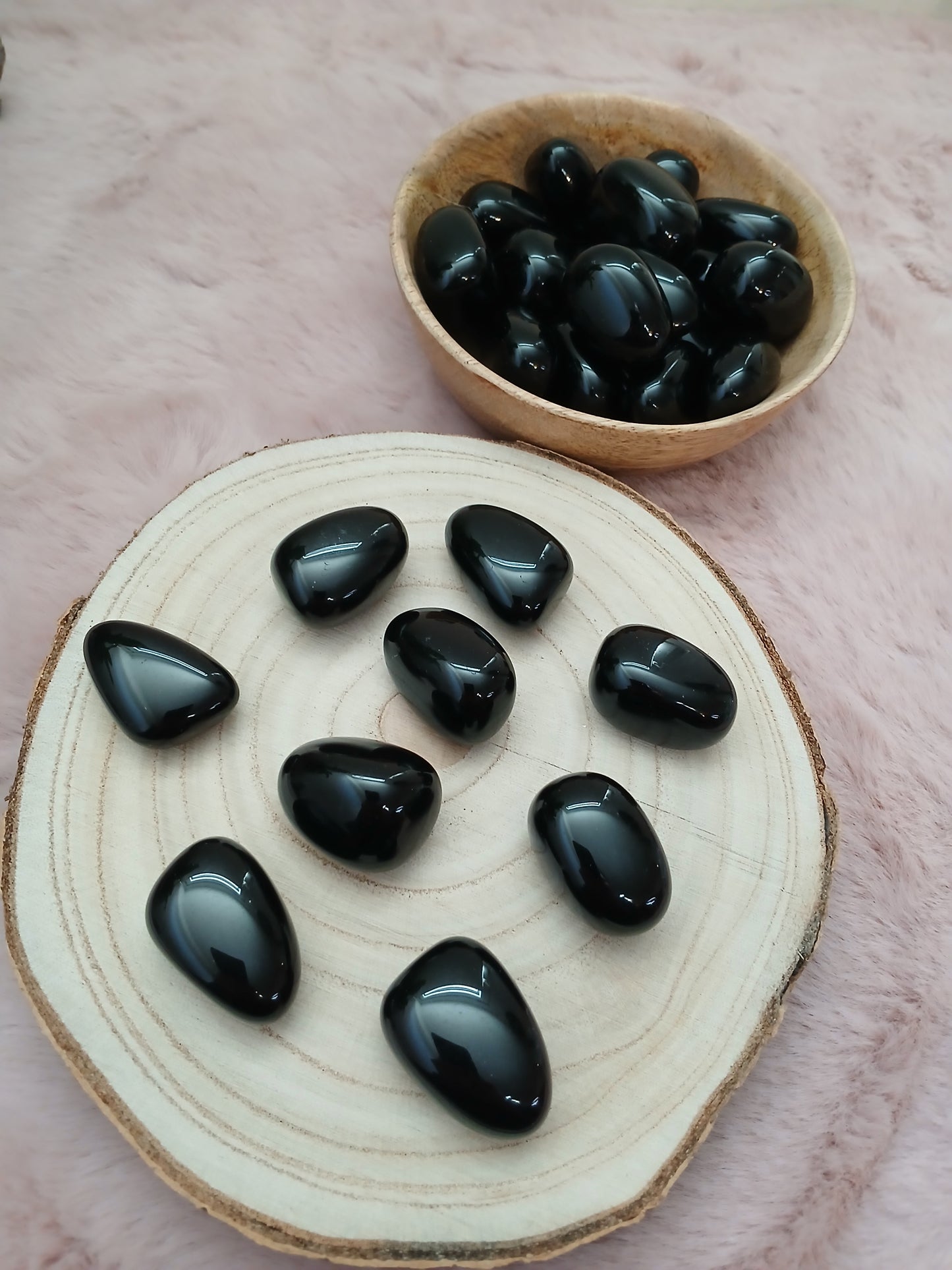 Obsidian 2,8 cm - 3,2 cm Trommelsteine
