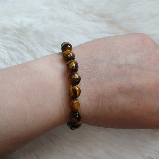Tigerauge Nuggets 10-12mm Armband