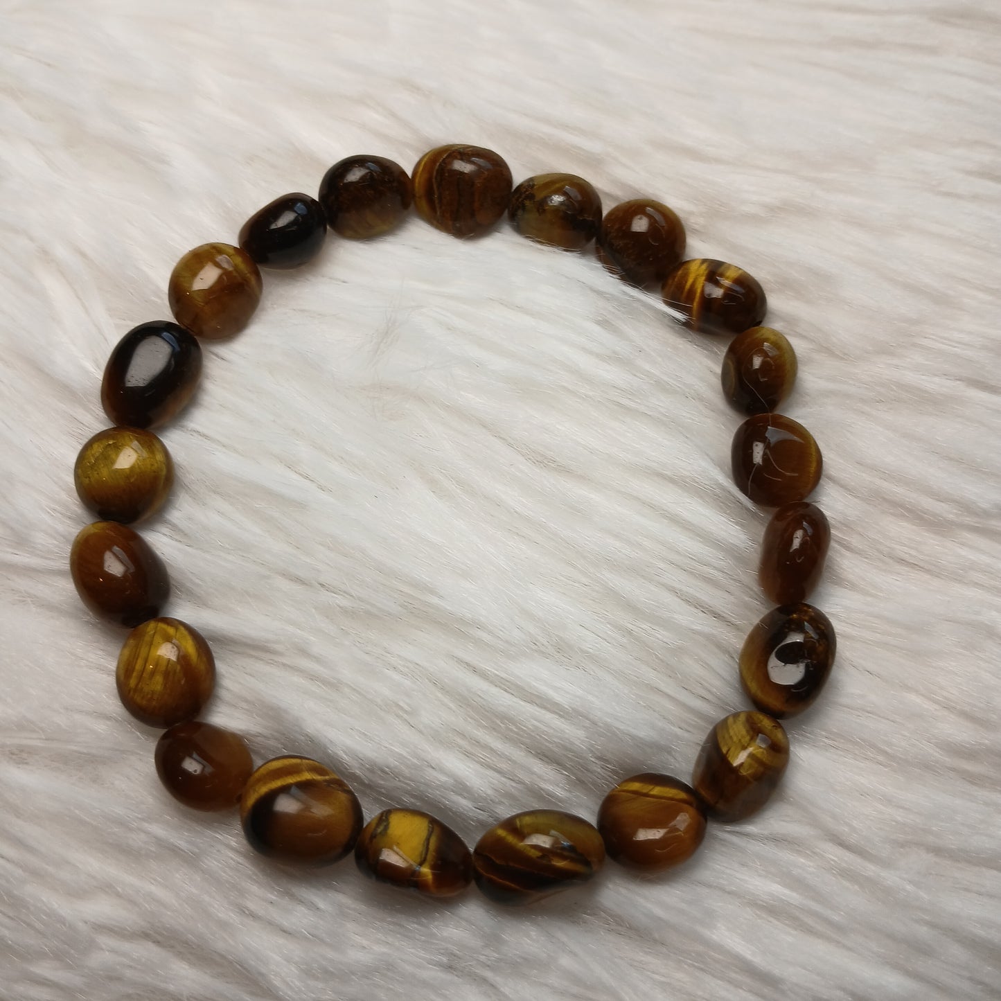 Tigerauge Nuggets 10-12mm Armband