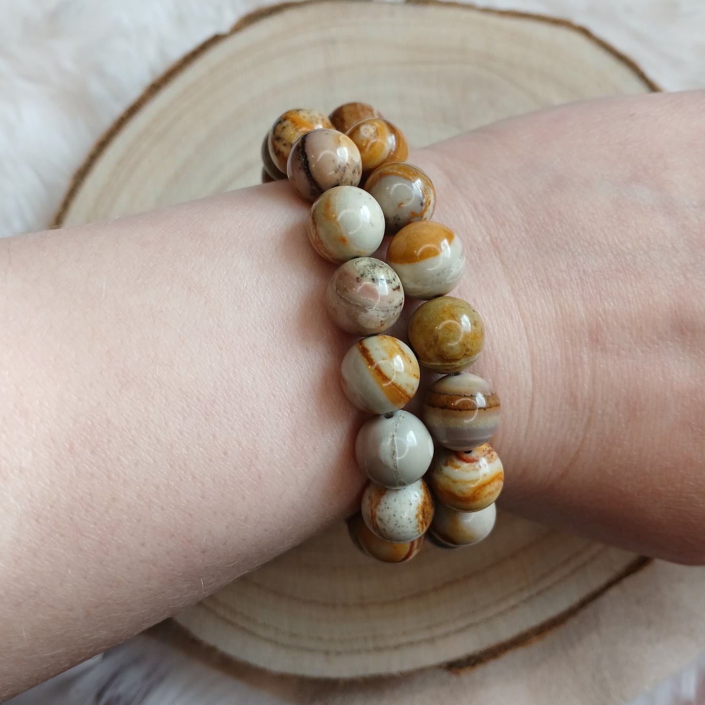 Abendroth-Rhyolith 10 mm Armband