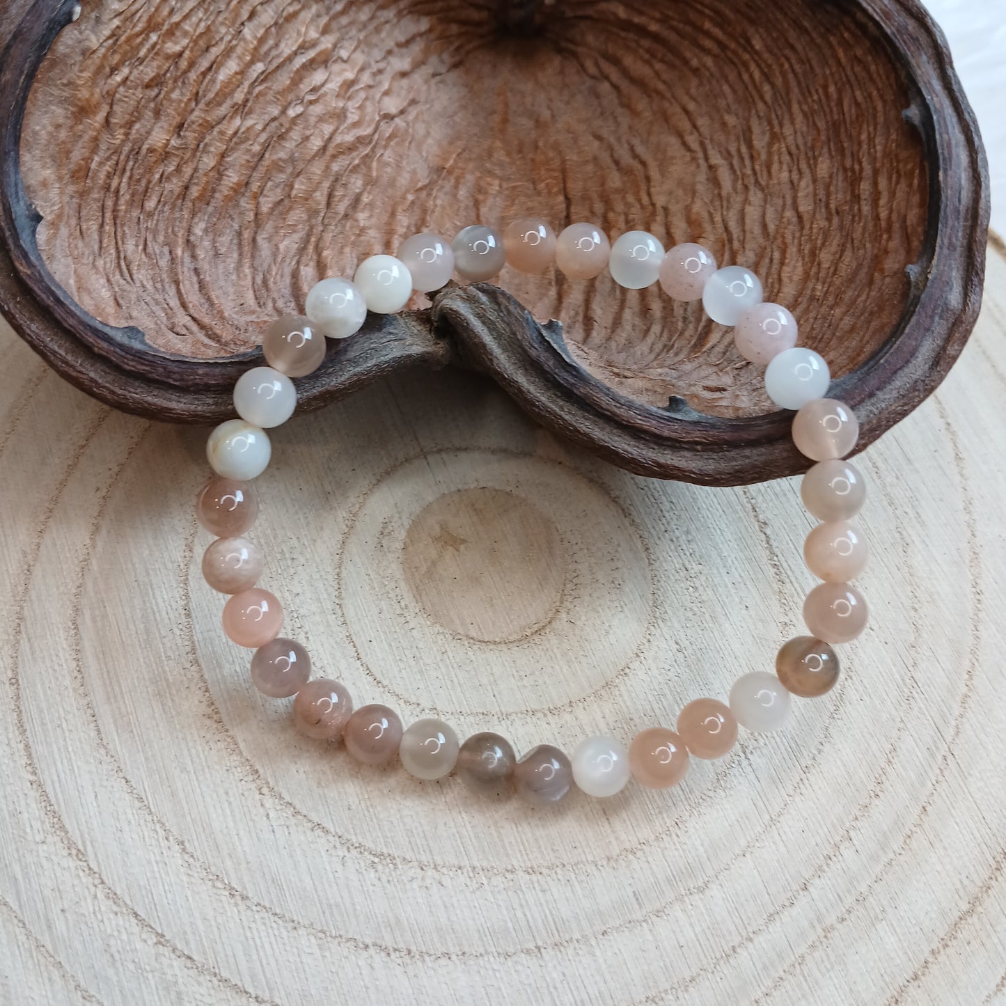 Mondstein 6mm Armband
