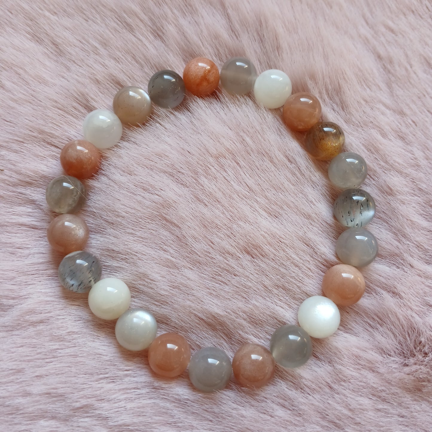 Mondstein 8mm Armband