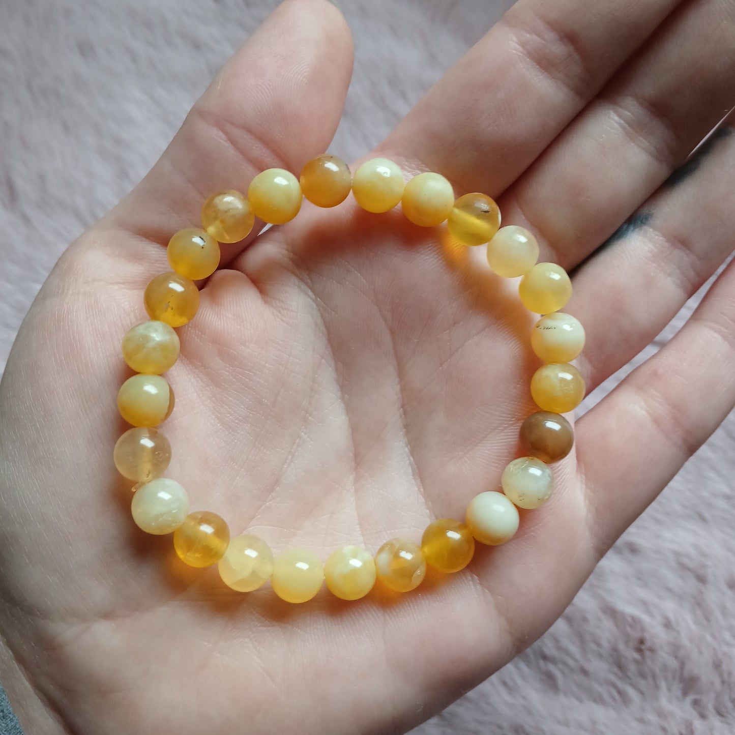 Honigopal 7,5 - 8 mm Armband
