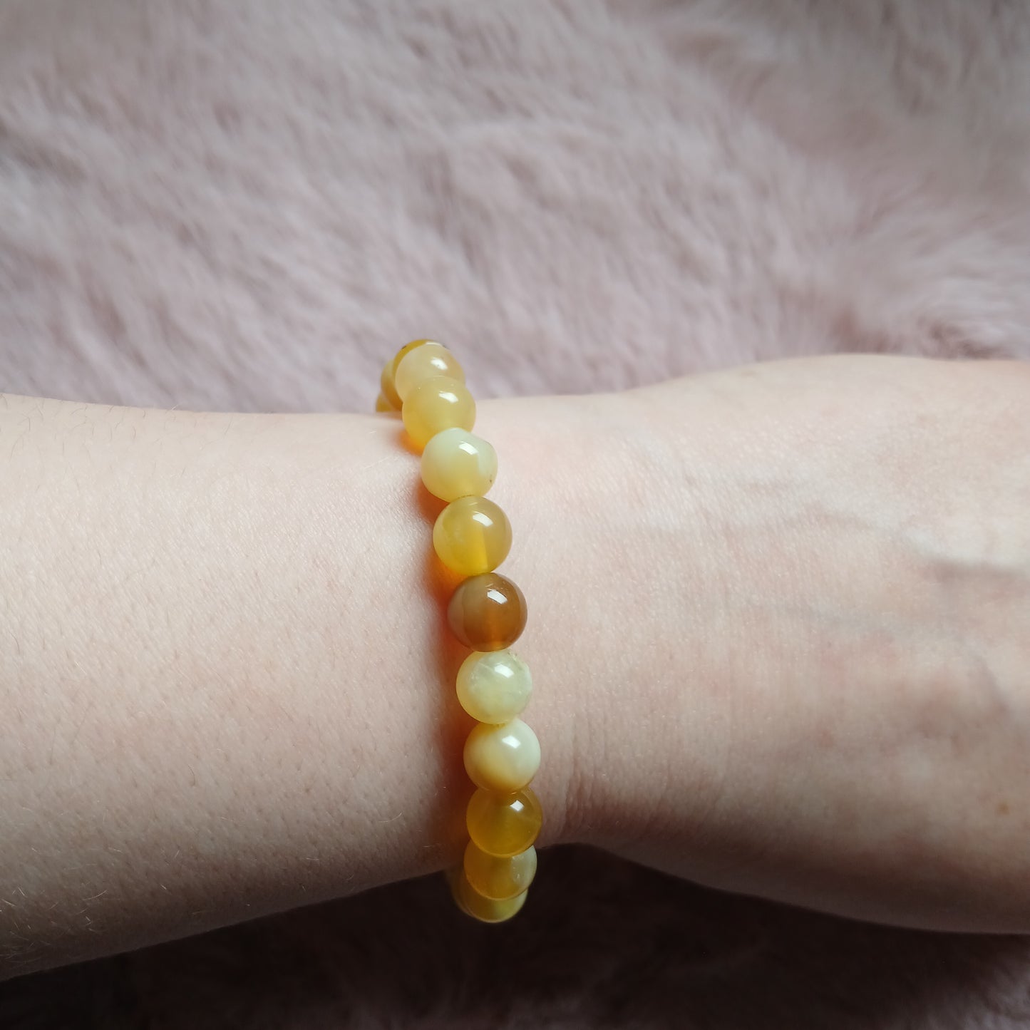 Honigopal 7,5 - 8 mm Armband