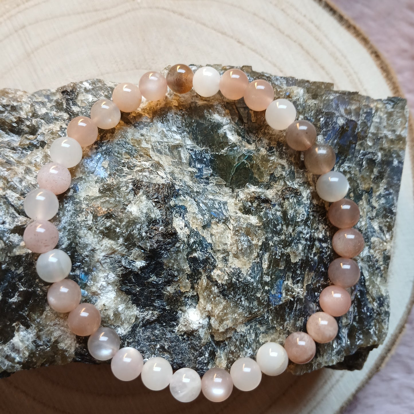 Mondstein 6mm Armband