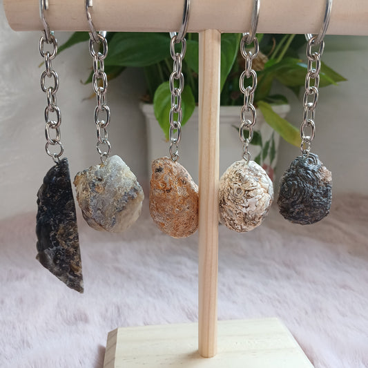 Achatgeode Schlüsselanhänger