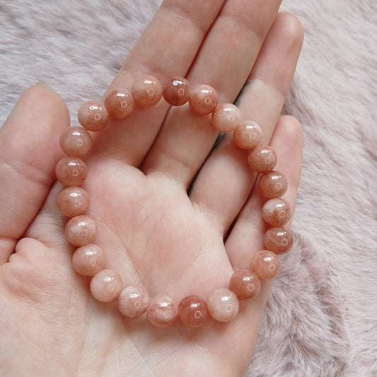 Erdbeerquarz Armband 8 mm