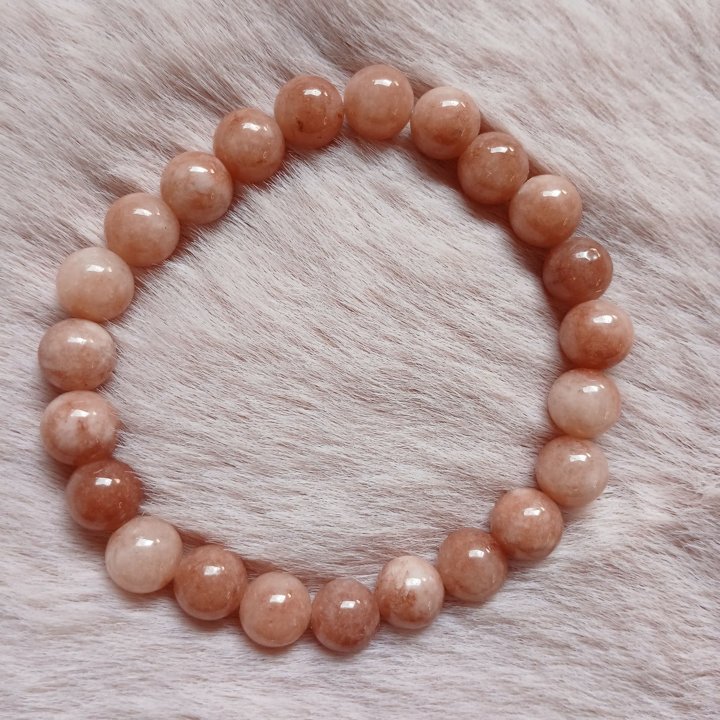 Erdbeerquarz Armband 8 mm