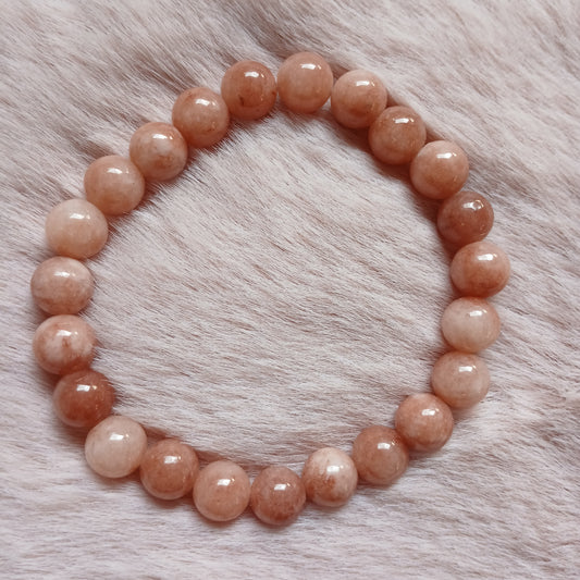 Erdbeerquarz Armband 8 mm