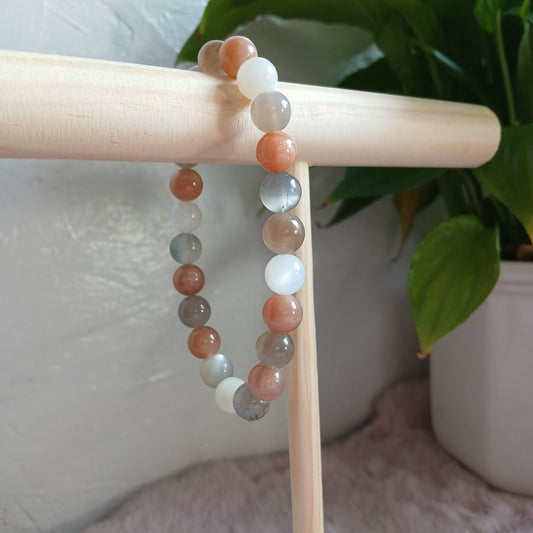 Mondstein 8mm Armband