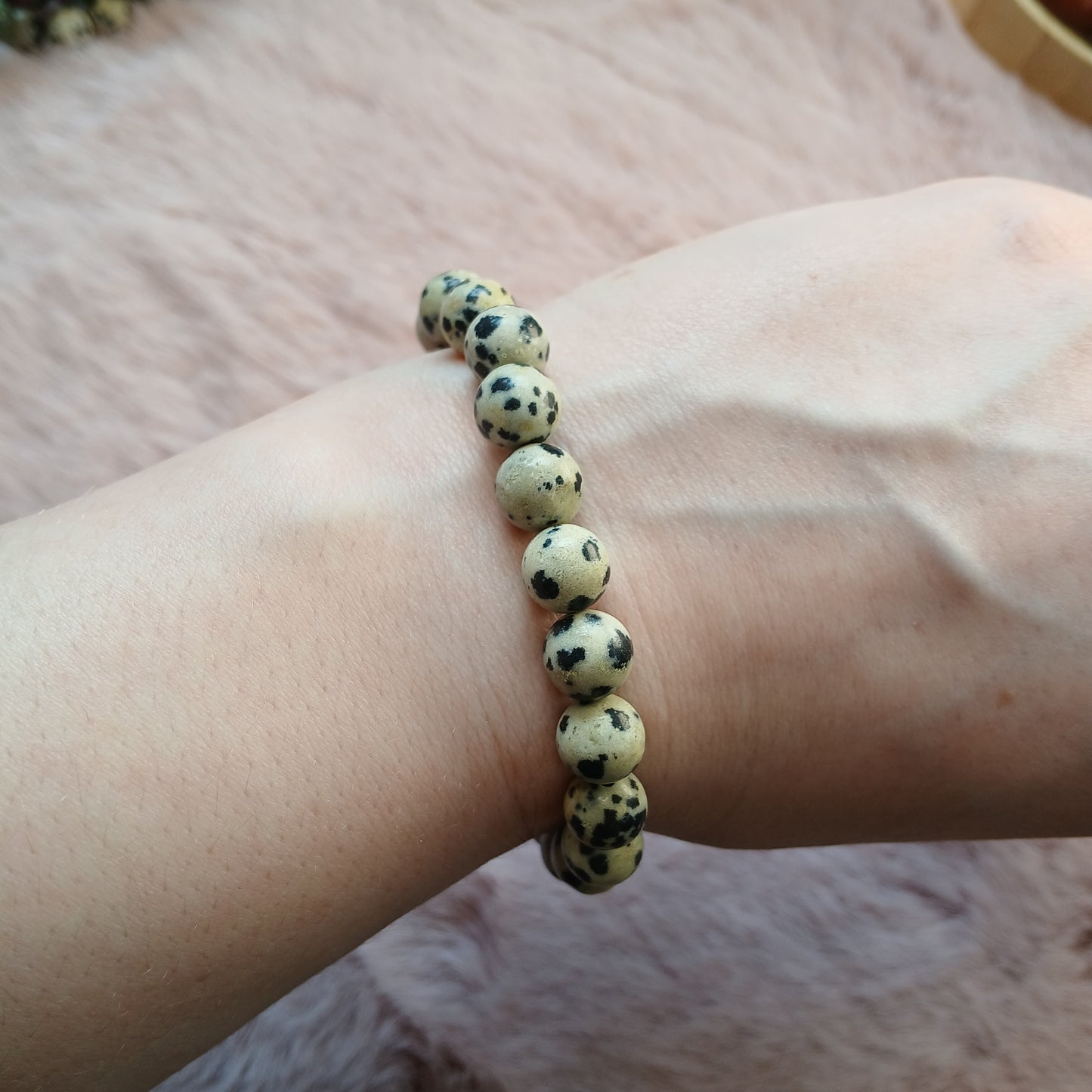 Dalmatinerjaspis Armband 8 mm
