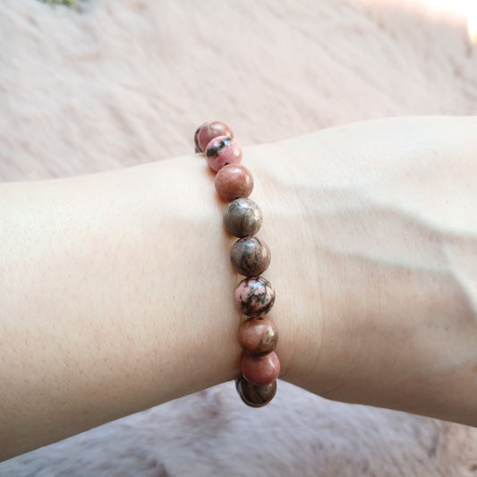 Rhodonit Armband 8 mm