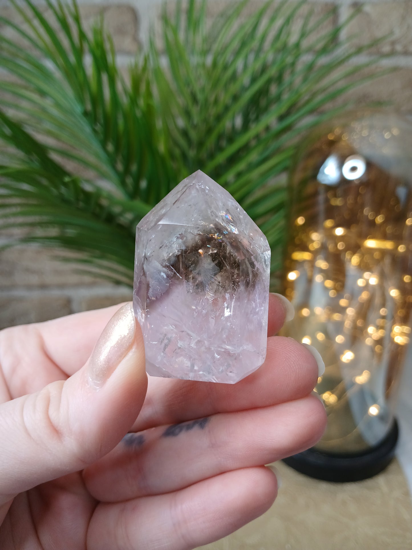 Amethyst / Rauchquarz Spitze