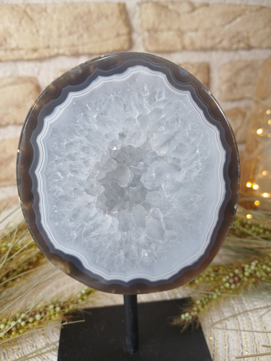 Druzy Achat auf Ständer