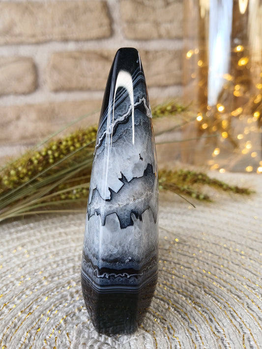 Polierte Achat Spitze