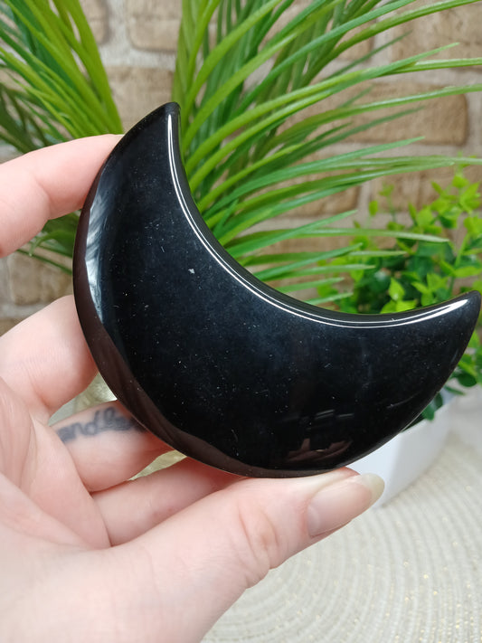 Silberobsidian Mond