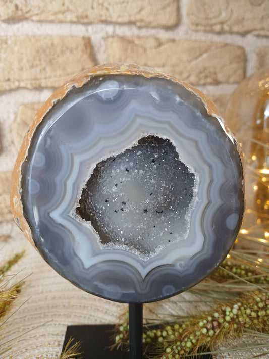 Druzy Achat auf Ständer