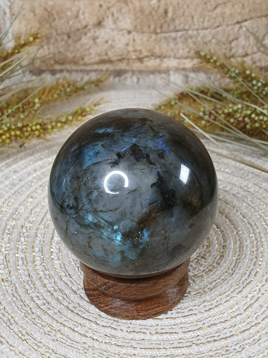 Labradorit Kugel 6,4 cm