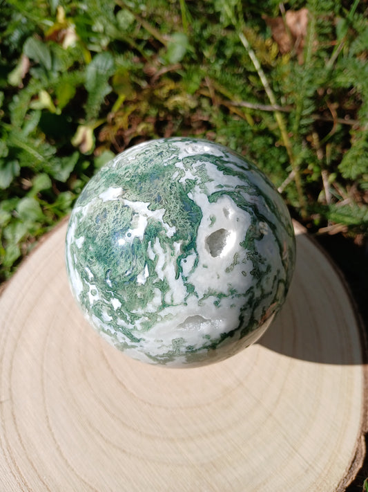 Moosachat kugel 7,2 cm