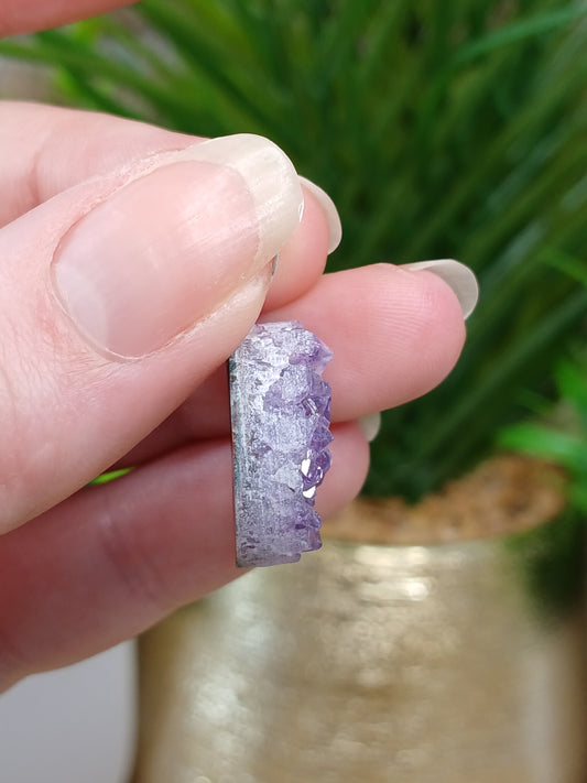 Druzy Amethyst Mond 925er Silber