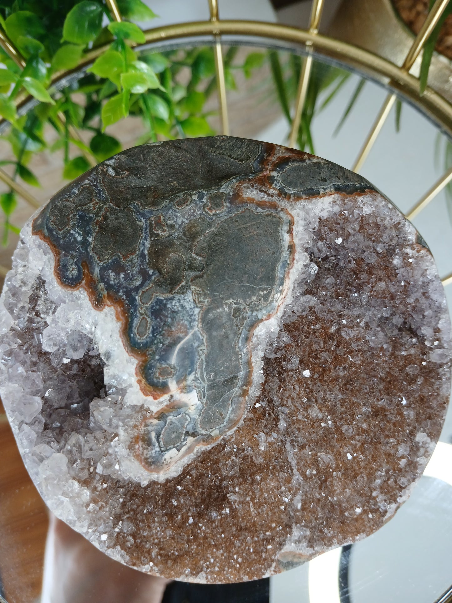 Amethyst Geode (Polierter Rand) Extra Qualität