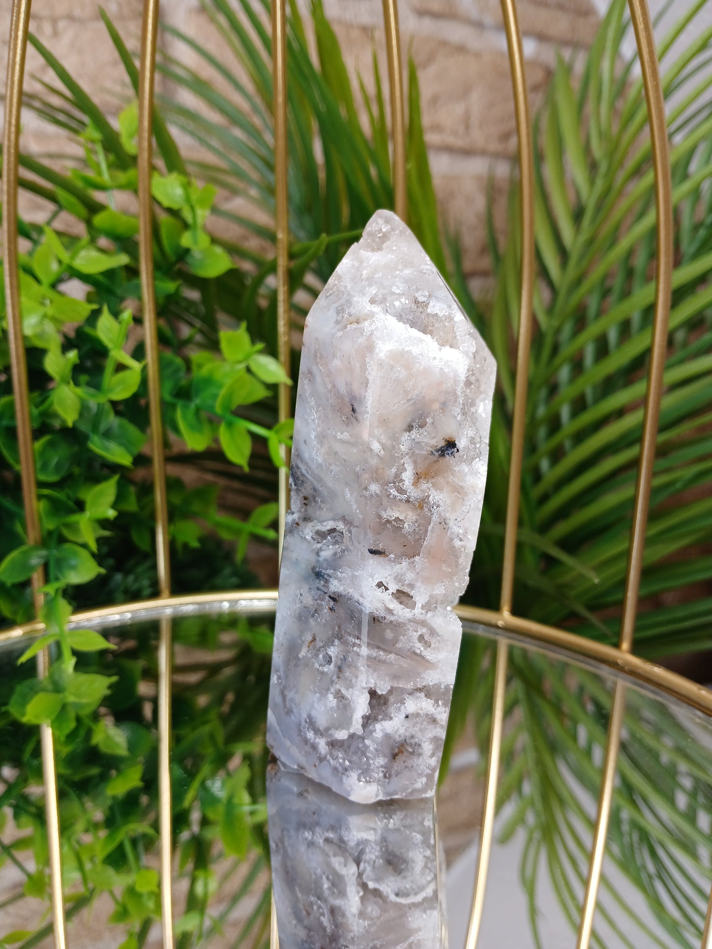 Druzy Achat Spitze