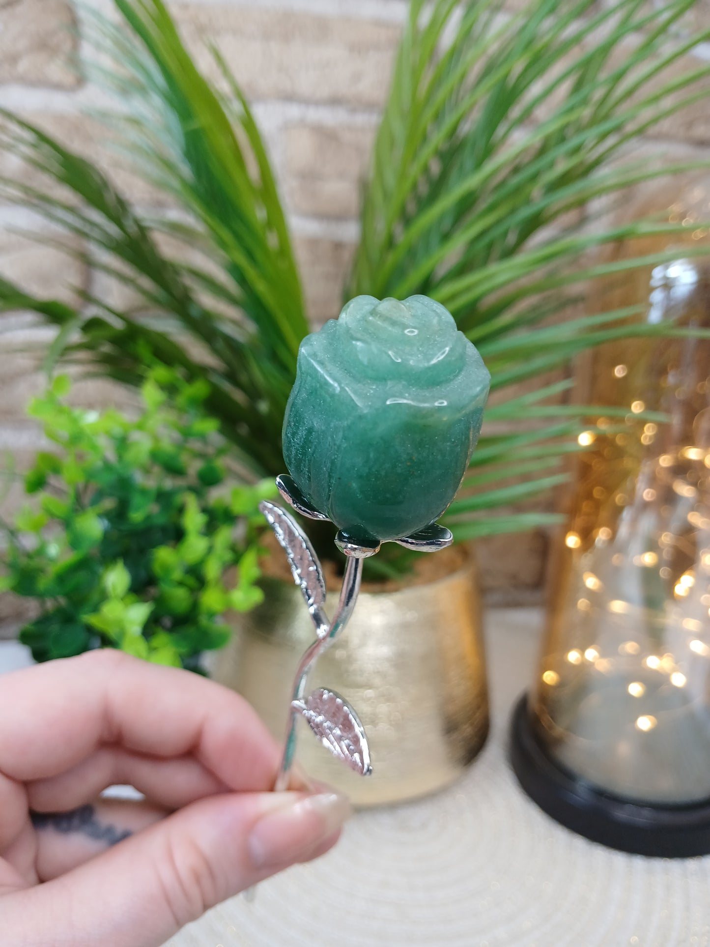 Grüne Aventurin Rose