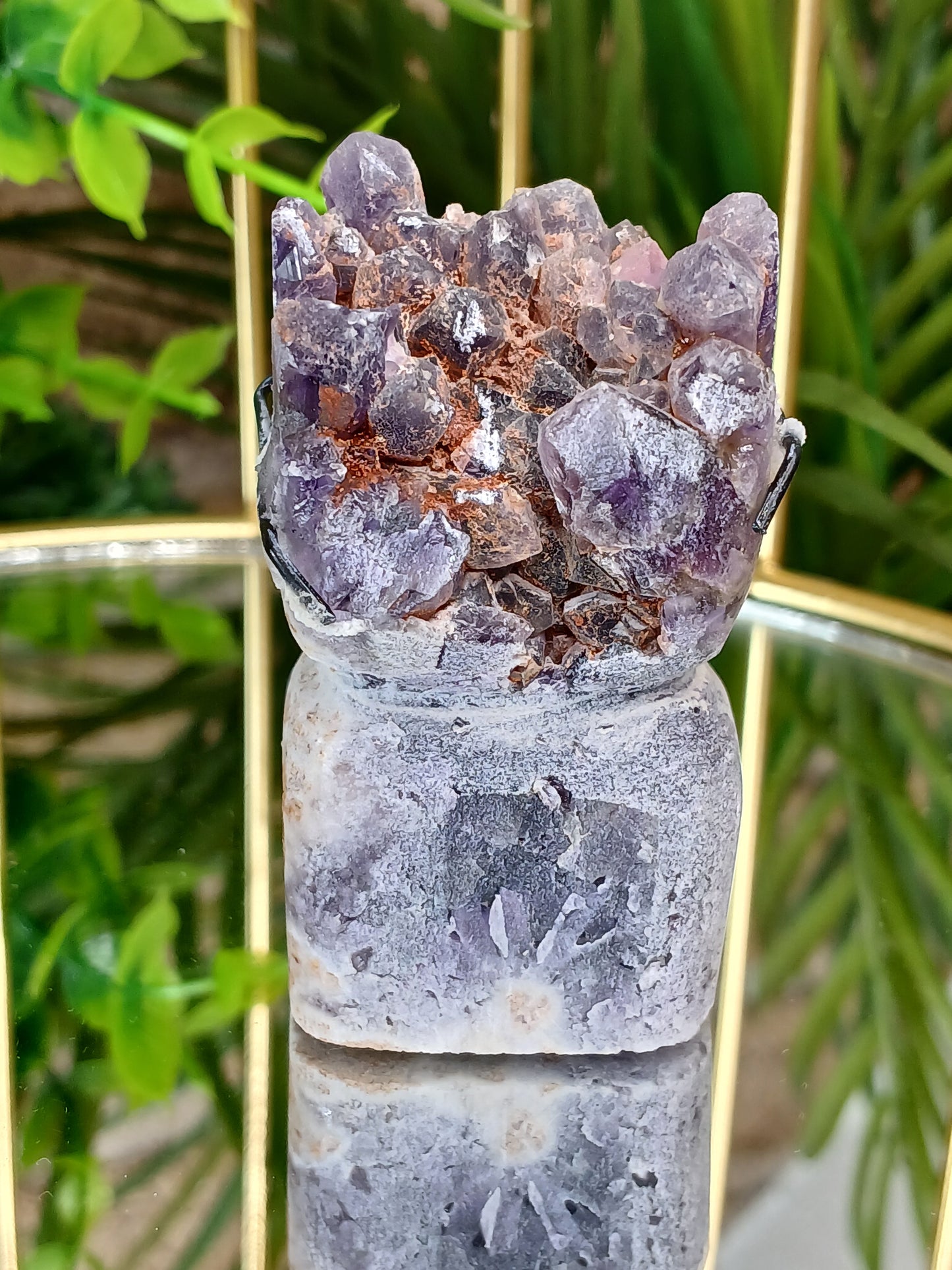 Amethyst Figur mit Torte