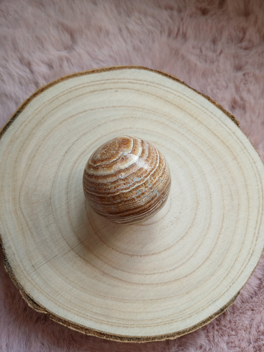 Aragonit Kugel braun 40 mm B-Qualität