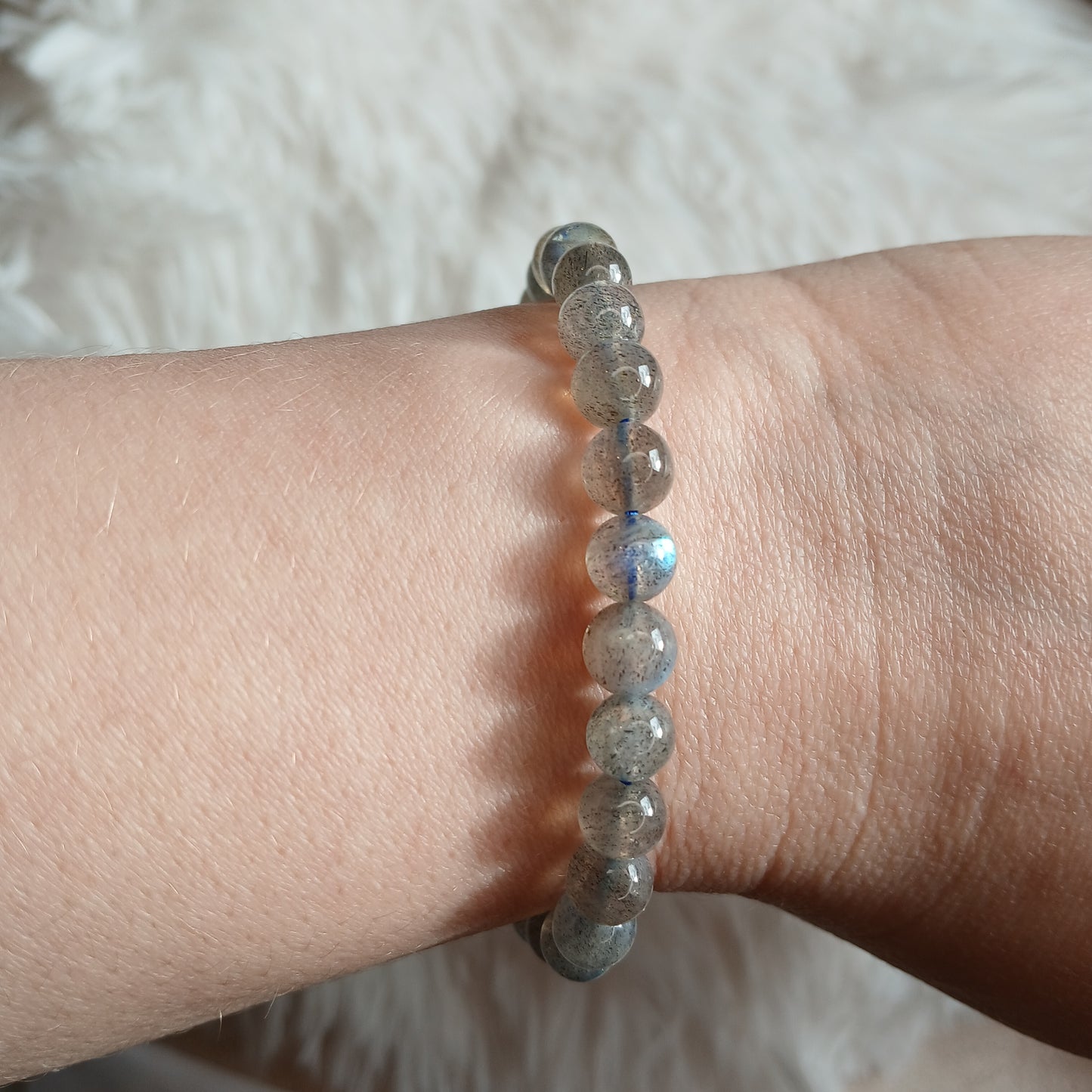 Labradorit  7-8mm Armband