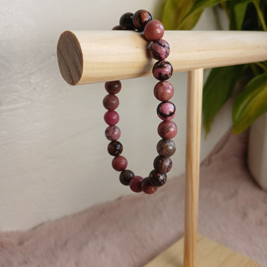 Rhodonit Armband 8 mm