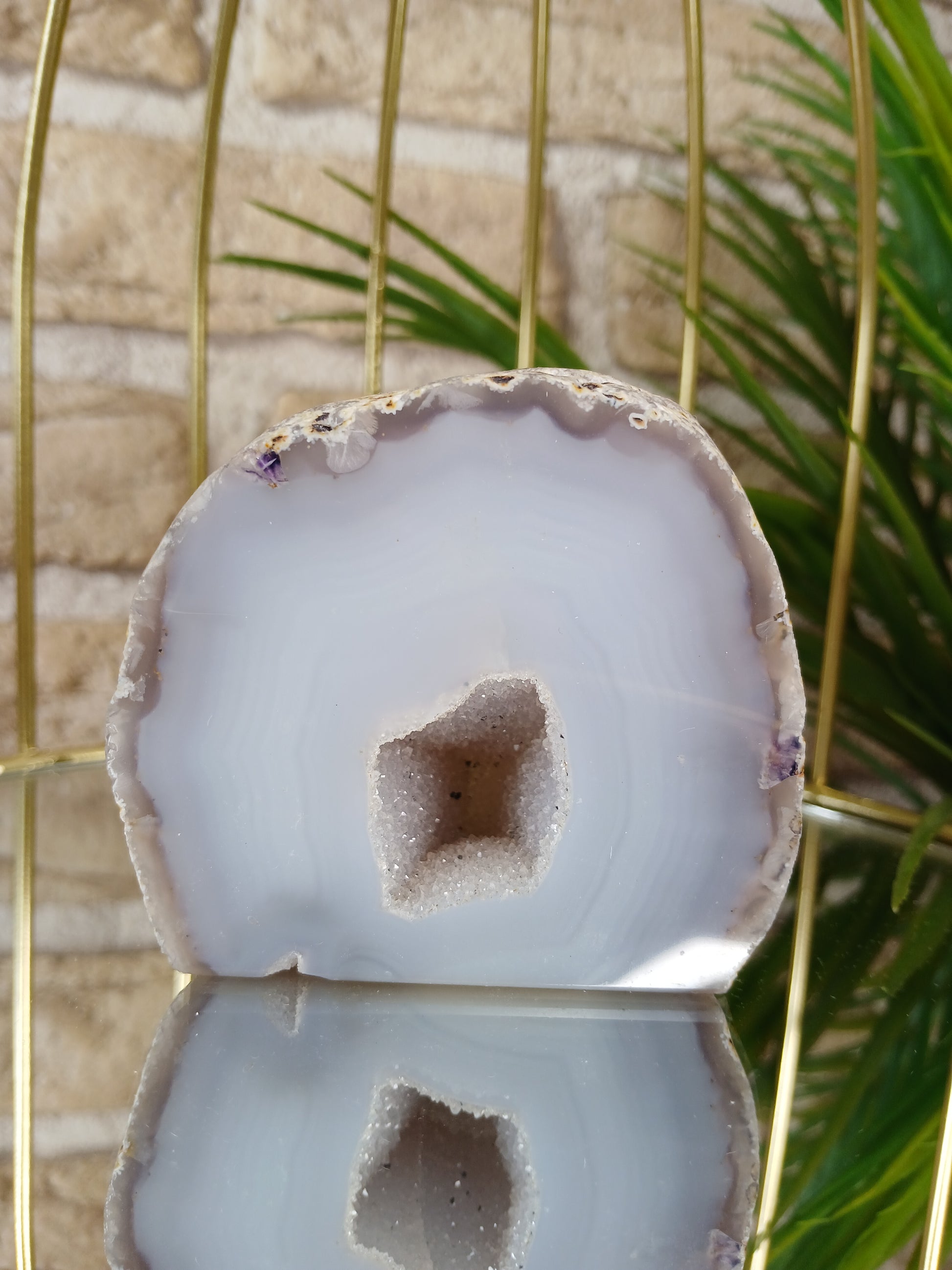 Druzy Achat Freiform, 6,7 cm, Edelstein