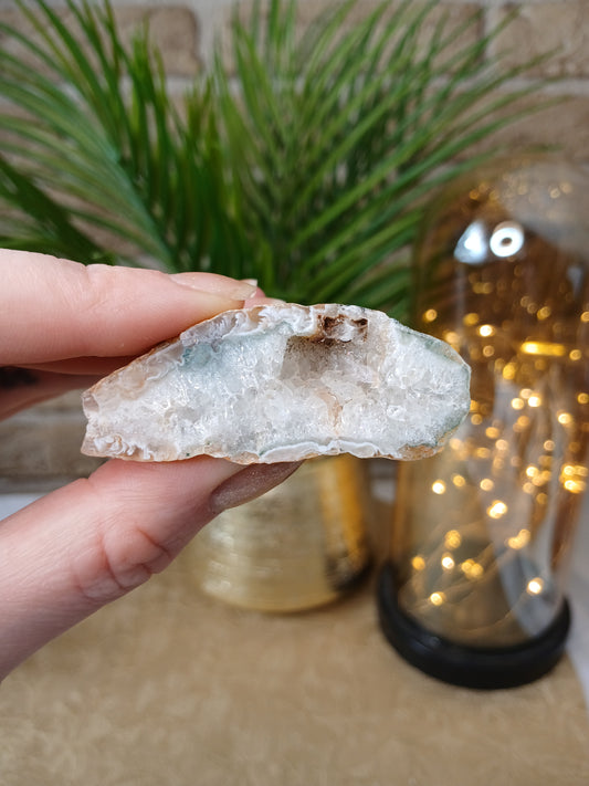 Achat geode, druse, Anschnitt, aus Brasilien 