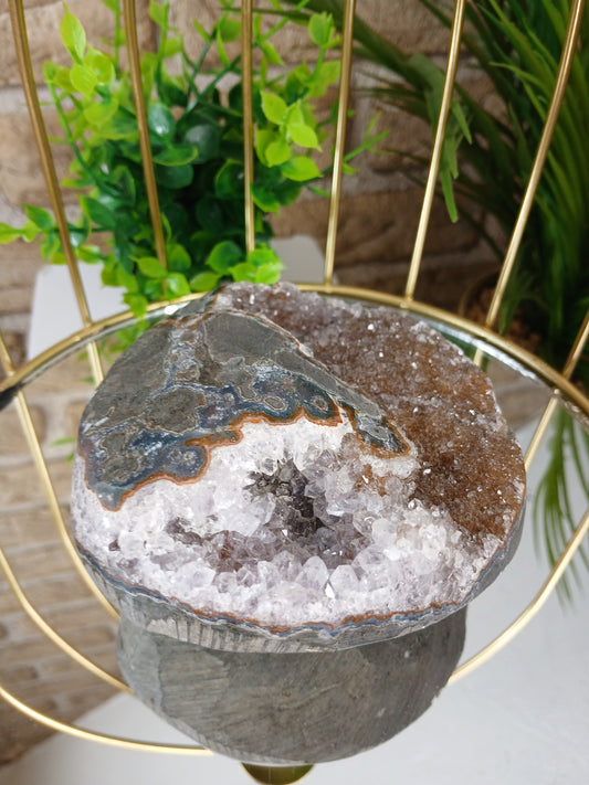 Amethyst Geode (Polierter Rand) Extra Qualität