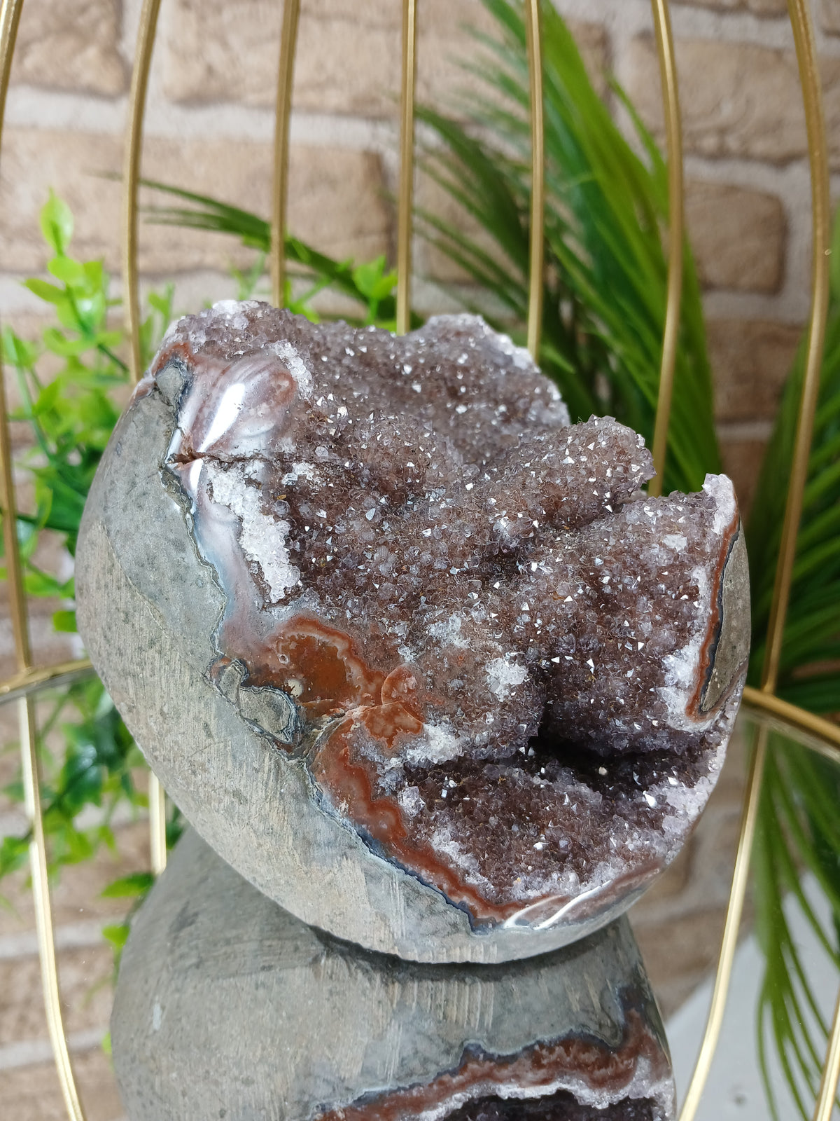 Amethyst Geode (Polierter Rand) Extra Qualität