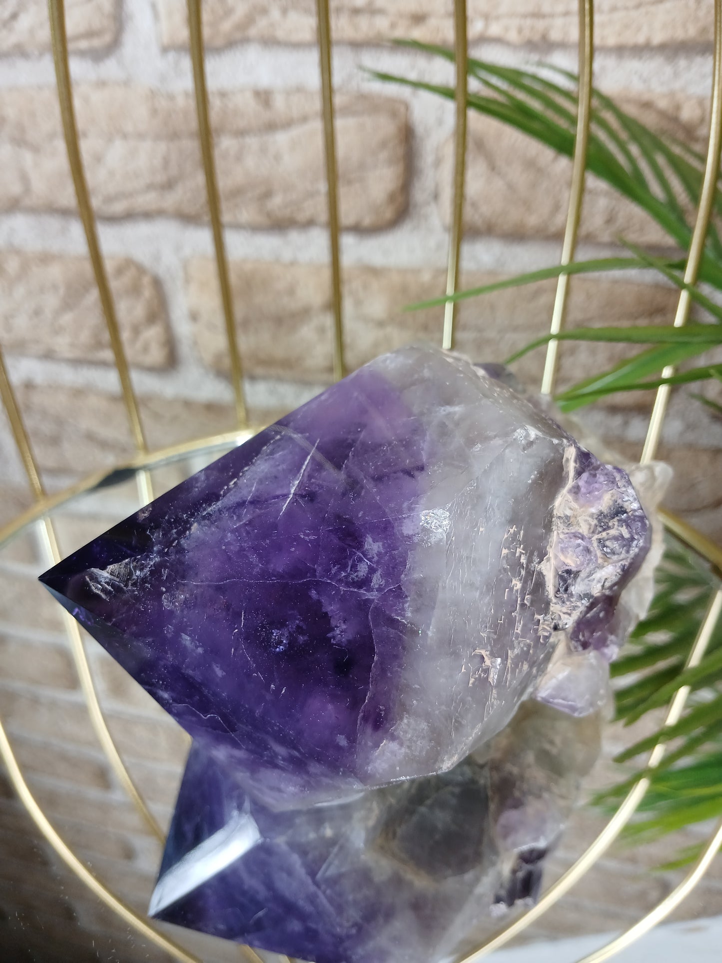 Amethyst Spitze, Edelstein, Rohstein 