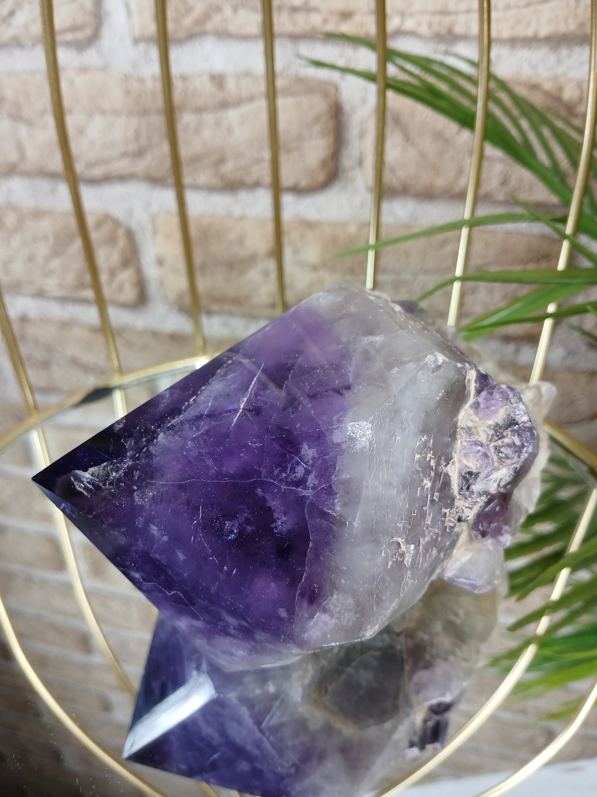 Amethyst Spitze, Edelstein, Rohstein 
