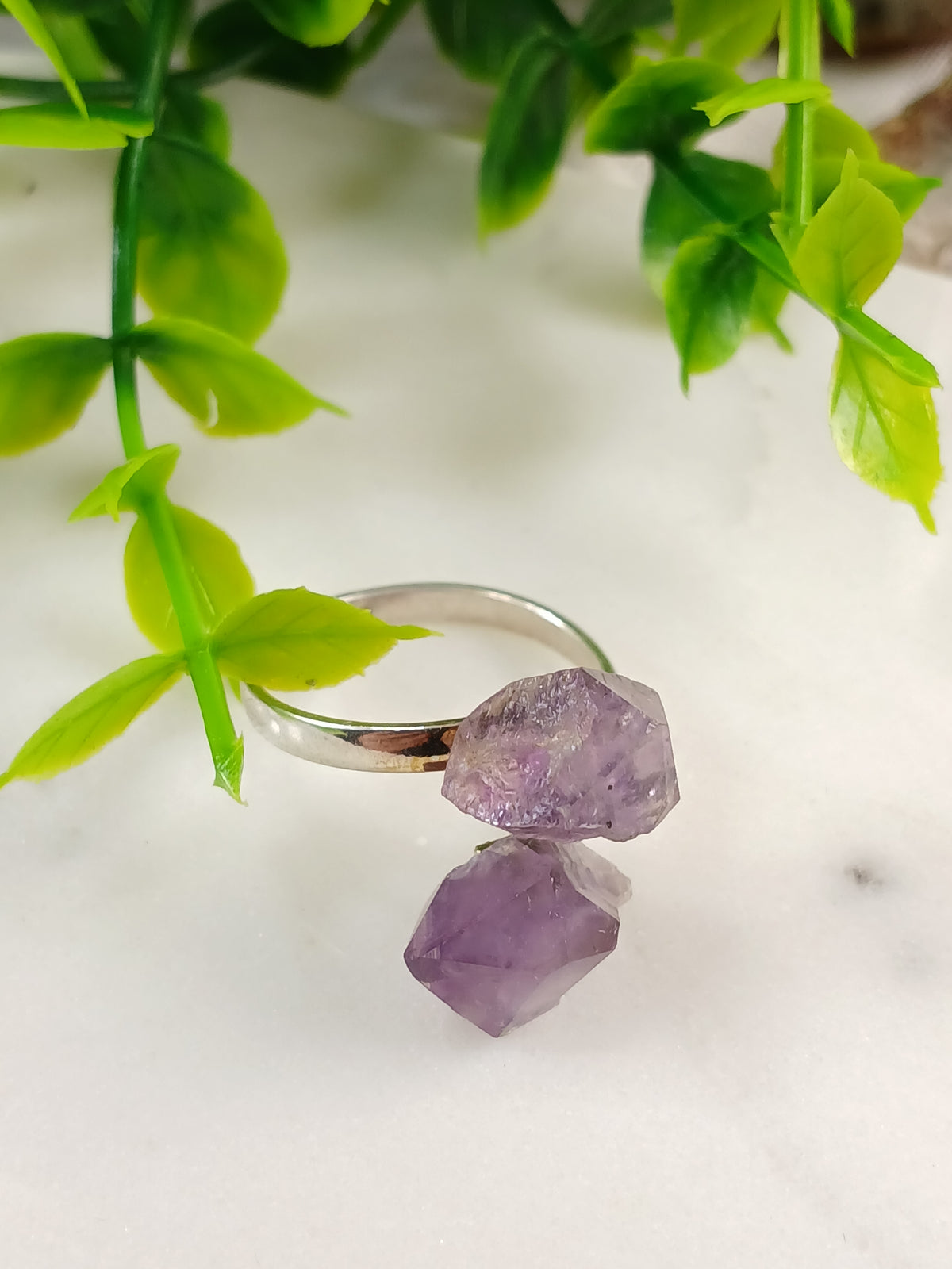 Amethyst Spitzen Ring 925er Silber