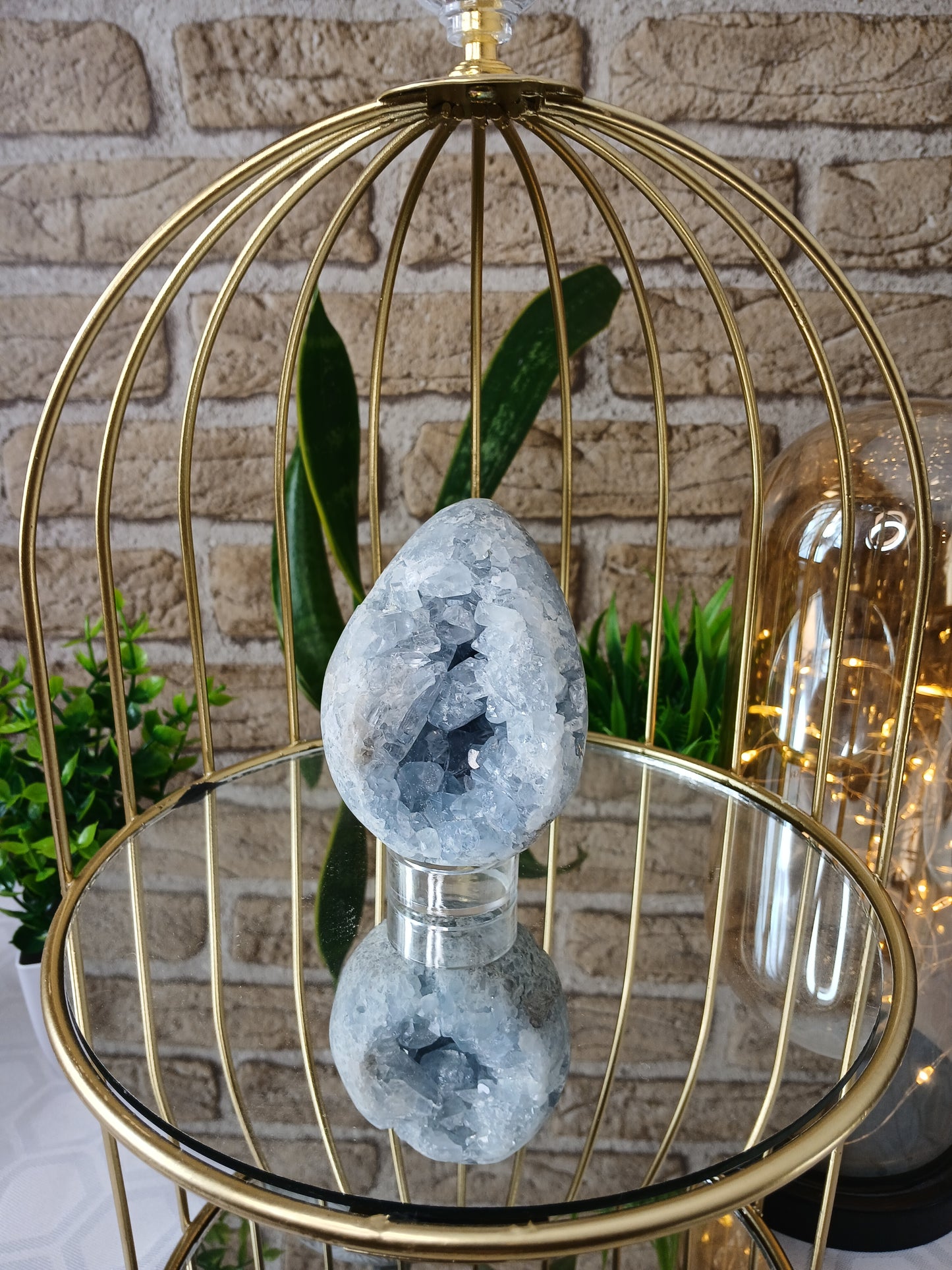 Coelestin Ei 400 Gramm edelstein natur