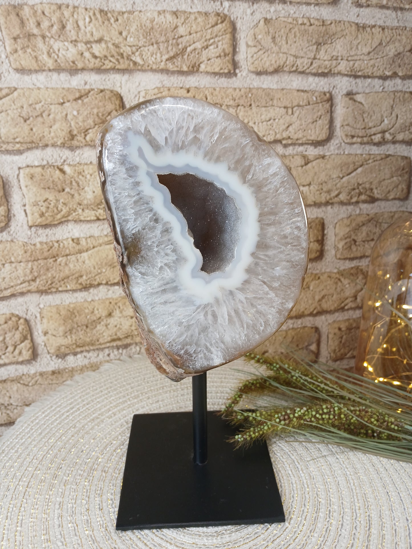 Druzy Achat auf Ständer