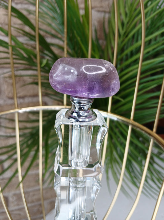 Flakon mit Amethyst Trommelstein