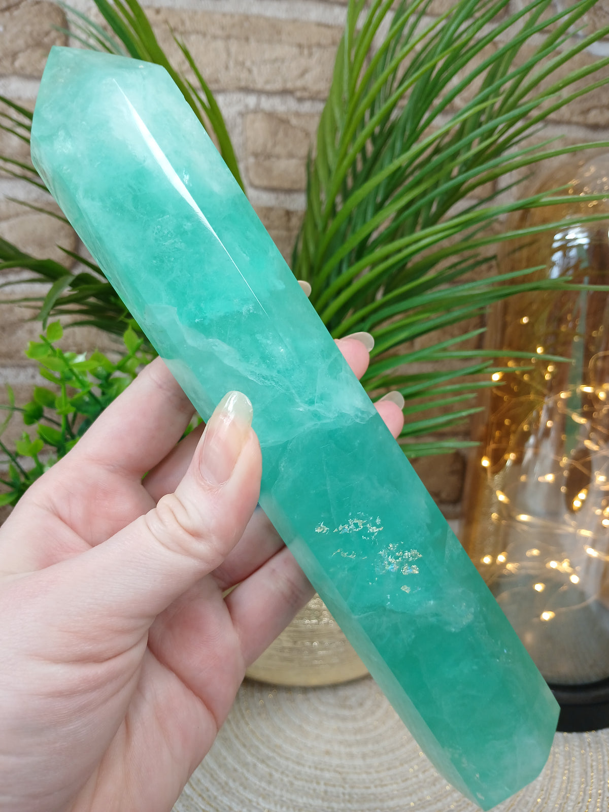 Grüner Fluorit Turm