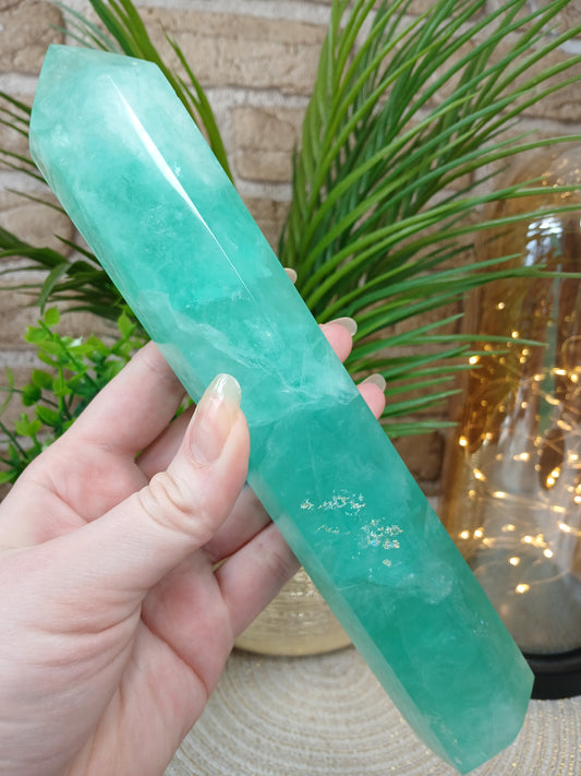 Grüner Fluorit Turm
