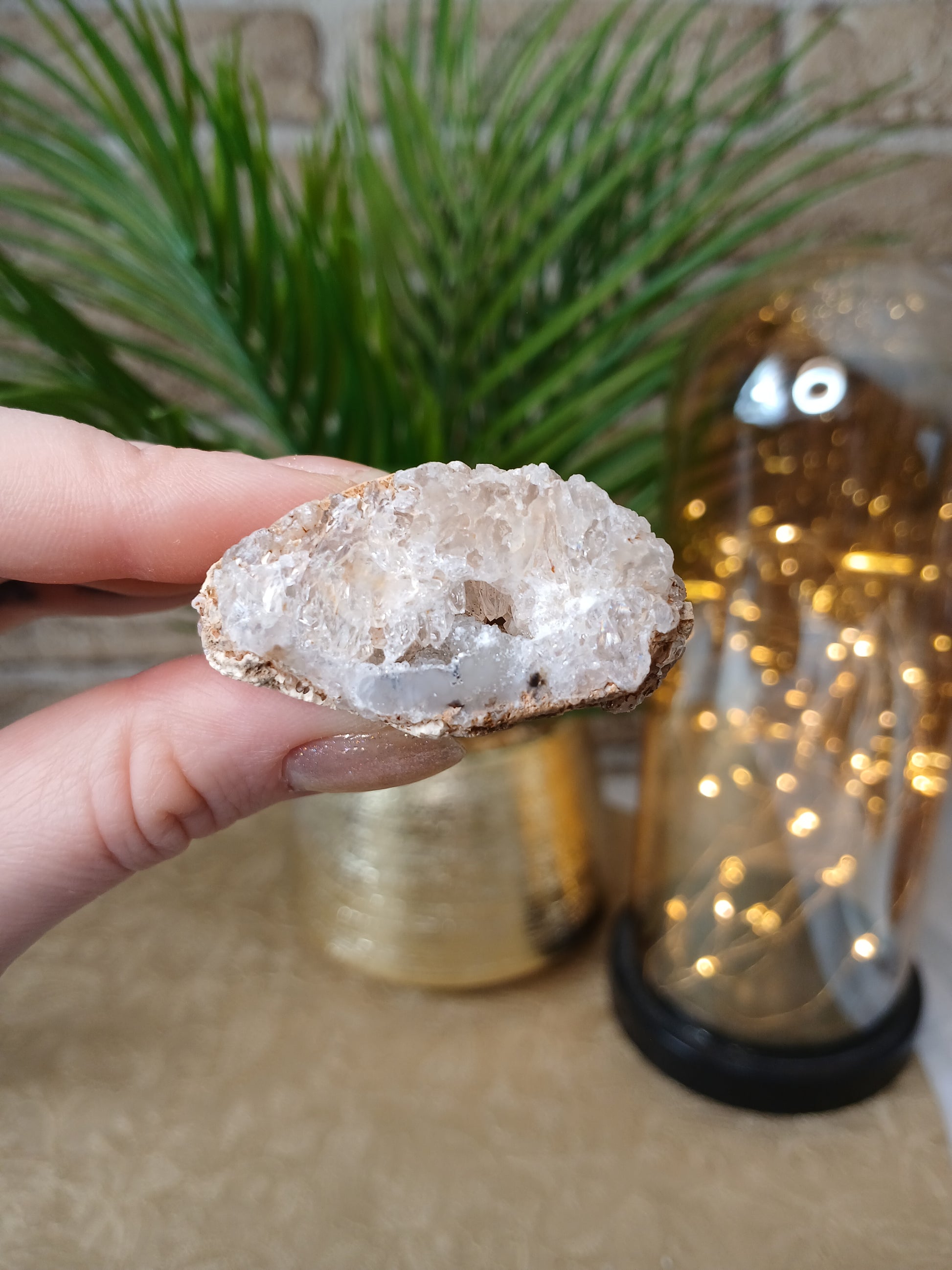 Achat geode, Edelstein, anschnitt, druse