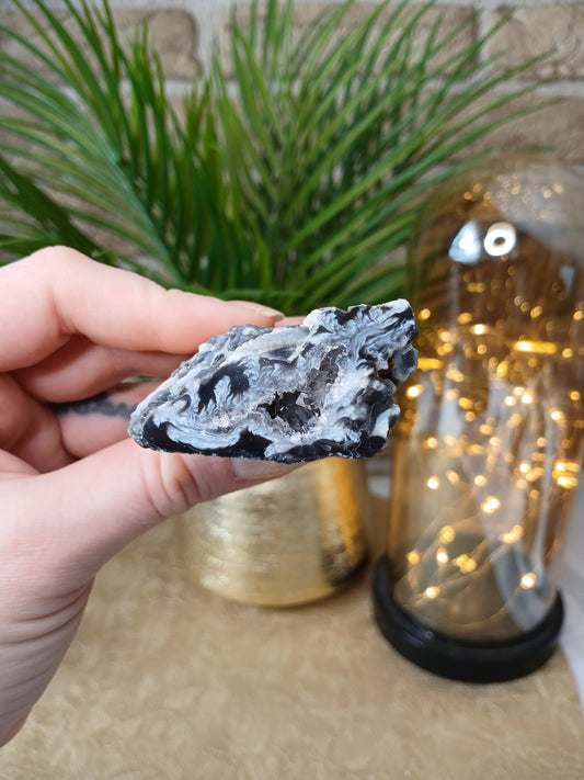 Kleine achat geode, 5,9 cm, Anschnitt, Brasilien 