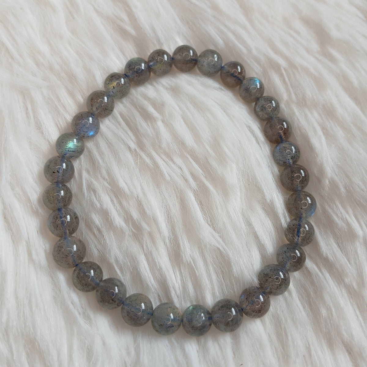 Labradorit  7-8mm Armband
