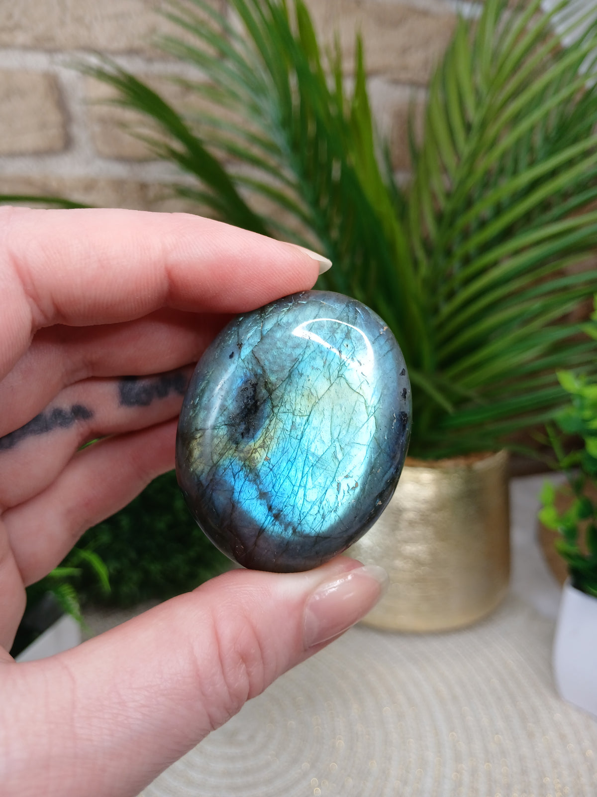 Labradorit Trommelstein