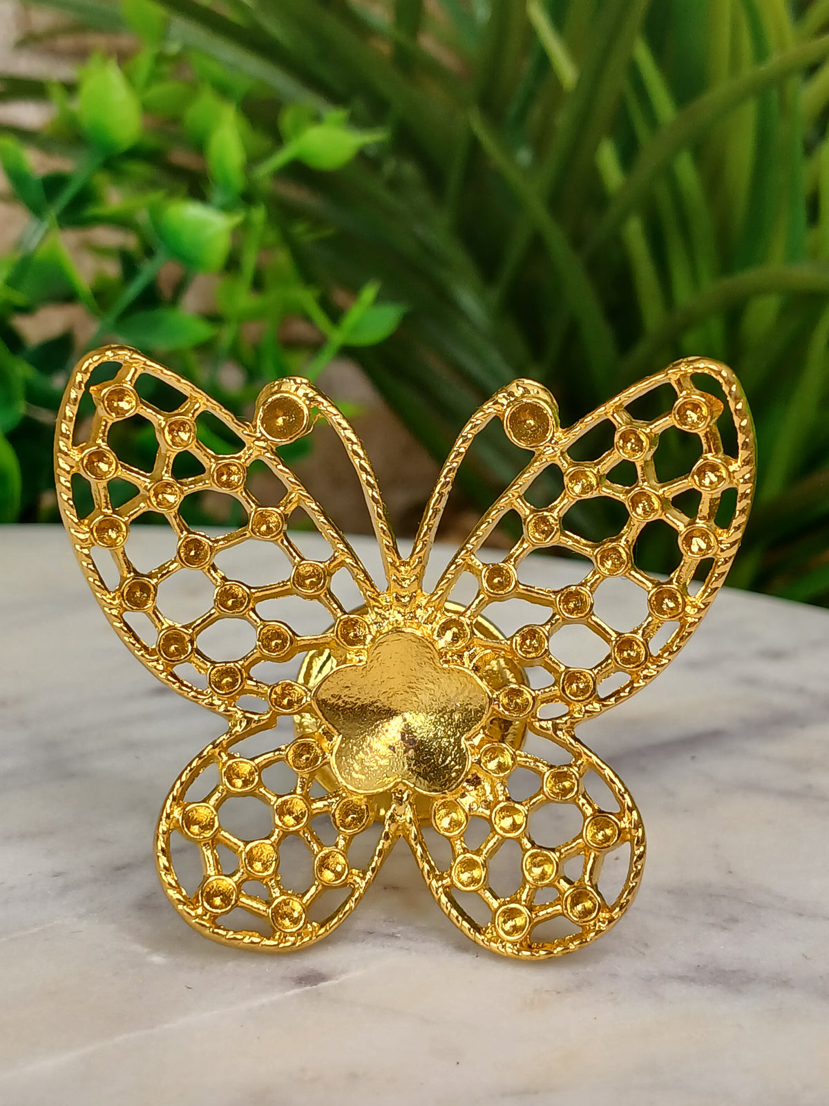 Schmetterling Kugelhalter in gold