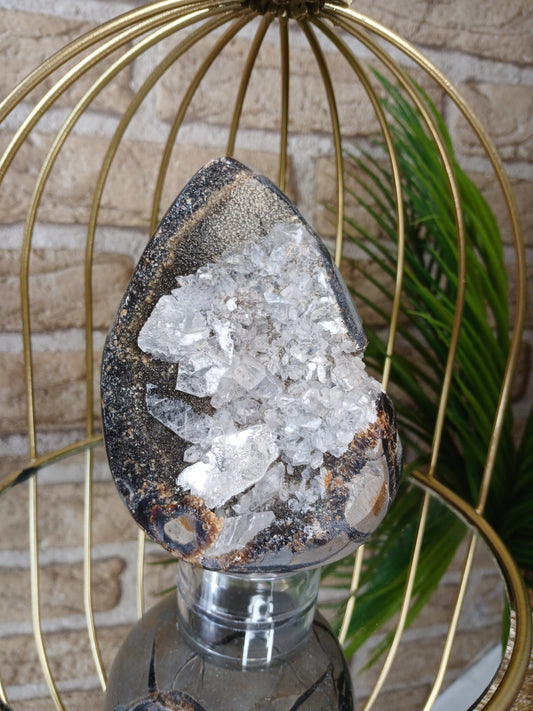 Septarien Ei, Edelstein, druzy, ostern