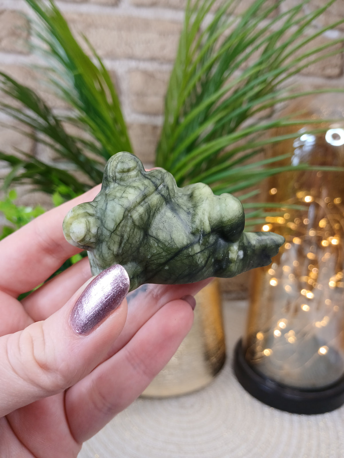 Serpentin Frosch Figur